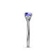 5 - Eve Signature 5.80 mm Tanzanite and Diamond Engagement Ring 