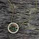 2 - Catriona Round Created Alexandrite and Diamond Halo Slider Pendant Necklace 
