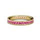 1 - Livia 2.00 mm Pink Sapphire Eternity Band 