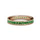 1 - Livia 2.00 mm Green Garnet Eternity Band 