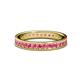 1 - Livia 2.00 mm Pink Tourmaline Eternity Band 