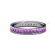 1 - Livia 2.00 mm Amethyst Eternity Band 