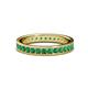 1 - Livia 2.00 mm Emerald Eternity Band 