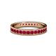1 - Livia 2.00 mm Ruby Eternity Band 