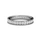 1 - Livia 2.00 mm White Sapphire Eternity Band 