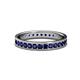 1 - Livia 2.00 mm Blue Sapphire Eternity Band 