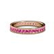 1 - Livia 2.00 mm Pink Sapphire Eternity Band 