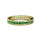 1 - Livia 2.00 mm Green Garnet Eternity Band 