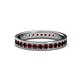 1 - Livia 2.00 mm Red Garnet Eternity Band 