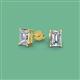 2 - Alina GIA Certified Emerald Cut Diamond (7x5mm) Solitaire Stud Earrings 