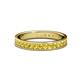 1 - Livia 2.00 mm Yellow Sapphire Eternity Band 
