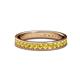 1 - Livia 2.00 mm Yellow Sapphire Eternity Band 