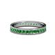 1 - Livia 2.00 mm Green Garnet Eternity Band 