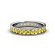 1 - Livia 2.40 mm Yellow Sapphire Eternity Band 