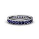 1 - Livia 2.40 mm Blue Sapphire Eternity Band 