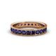 1 - Livia 2.40 mm Blue Sapphire Eternity Band 