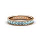 1 - Livia 2.40 mm Aquamarine Eternity Band 