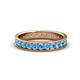 1 - Livia 2.40 mm Blue Topaz Eternity Band 