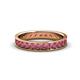 1 - Livia 2.40 mm Rhodolite Garnet Eternity Band 