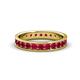 1 - Livia 2.40 mm Ruby Eternity Band 