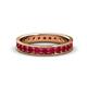 1 - Livia 2.40 mm Ruby Eternity Band 