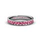 1 - Livia 2.40 mm Pink Tourmaline Eternity Band 