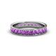 1 - Livia 2.40 mm Amethyst Eternity Band 