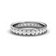 1 - Livia 2.40 mm White Sapphire Eternity Band 