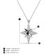 4 - Astra Black Diamond With Lab Grown Diamonds Pole Star Pendant 