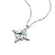 5 - Astra Blue Diamond With Lab Grown Diamonds Pole Star Pendant 