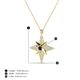 4 - Astra Blue Sapphire With Lab Grown Diamonds Pole Star Pendant 