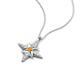 5 - Astra Citrine With Lab Grown Diamonds Pole Star Pendant 