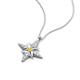 5 - Astra Yellow Sapphire With Lab Grown Diamonds Pole Star Pendant 