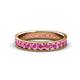 1 - Livia 2.70 mm Pink Sapphire Eternity Band 