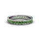 1 - Livia 2.70 mm Green Garnet Eternity Band 