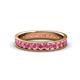 1 - Livia 2.70 mm Pink Tourmaline Eternity Band 