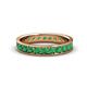 1 - Livia 2.70 mm Emerald Eternity Band 
