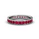 1 - Livia 2.70 mm Ruby Eternity Band 