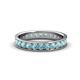 1 - Livia 2.70 mm Aquamarine Eternity Band 