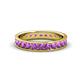 1 - Livia 2.70 mm Amethyst Eternity Band 