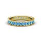 1 - Livia 2.70 mm Blue Topaz Eternity Band 