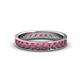 1 - Livia 2.70 mm Rhodolite Garnet Eternity Band 