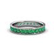 1 - Livia 2.70 mm Emerald Eternity Band 