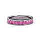 1 - Livia 3.00 mm Pink Sapphire Eternity Band 