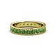 1 - Livia 3.00 mm Green Garnet Eternity Band 