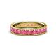 1 - Livia 3.00 mm Pink Tourmaline Eternity Band 