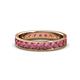 1 - Livia 3.00 mm Rhodolite Garnet Eternity Band 