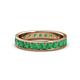 1 - Livia 3.00 mm Emerald Eternity Band 