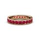 1 - Livia 3.00 mm Ruby Eternity Band 
