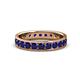 1 - Livia 3.00 mm Blue Sapphire Eternity Band 